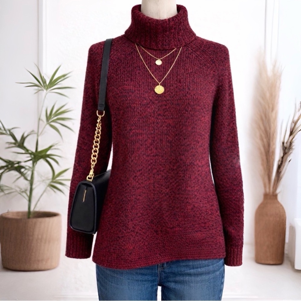 Michael Kors Alpaca Blend Oversized Cowl Neck Chunky Sweater Women’s Size Large